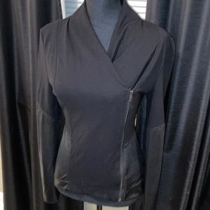 Jessica Simpson black moto jacket